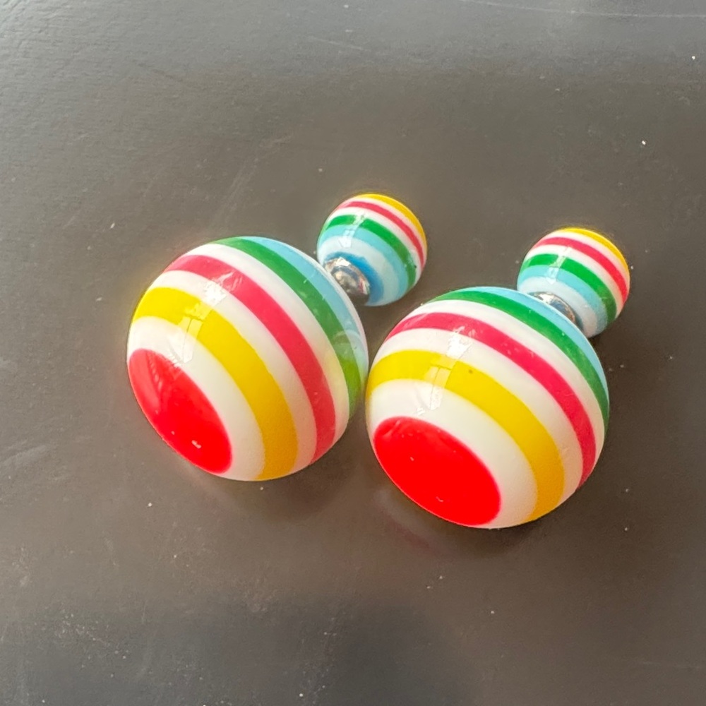 Colorful Striped Earrings